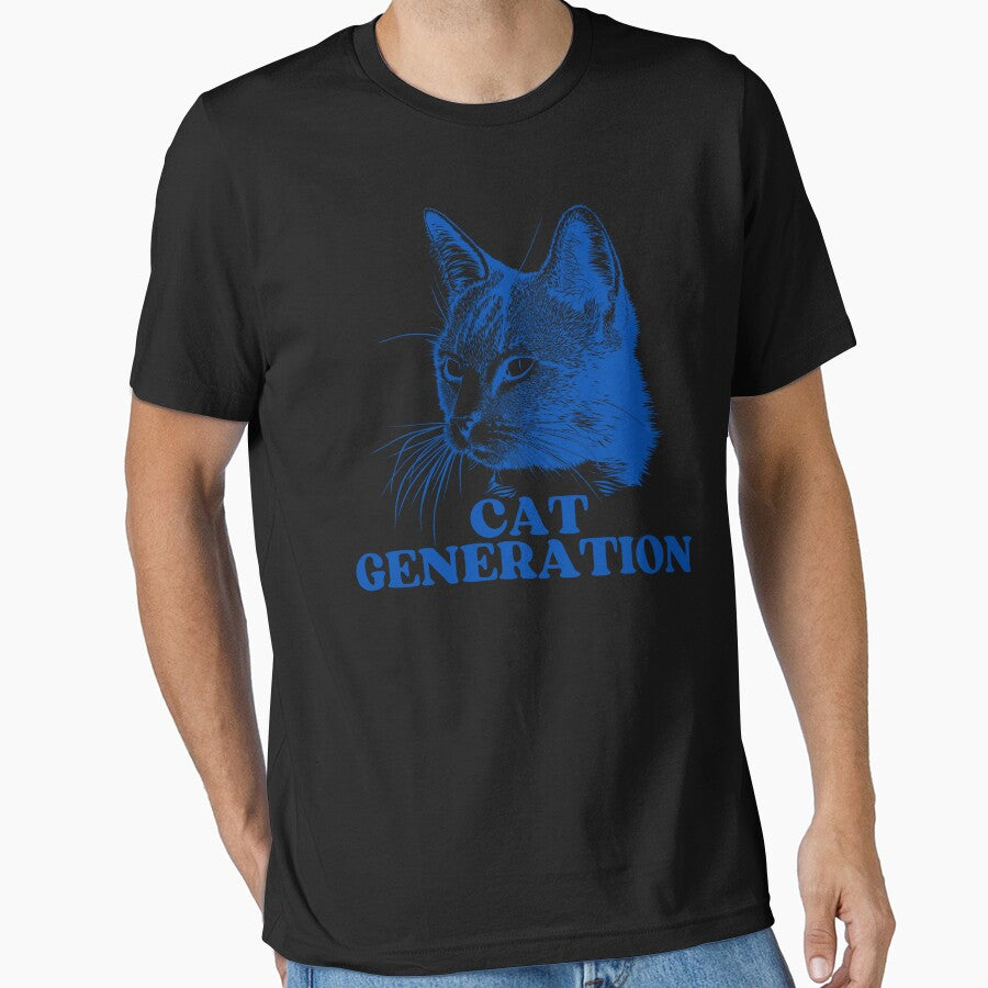 BLUE CAT GENERATION - Funny Cat Pictures Cat Sayings and Captions by FunnyCatsFam T-Shirts, Hoodie, Sweatshirt (Image 1)