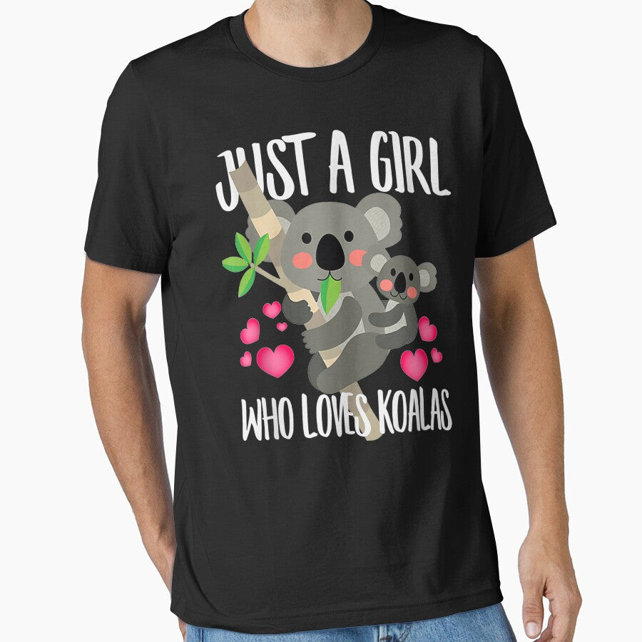Just A Girl Who Loves Koalas, Bear Lover Dad Mom by AntwoneStudio T-Shirts, Hoodie, Sweatshirt | BlankRebels.com (Image 1)