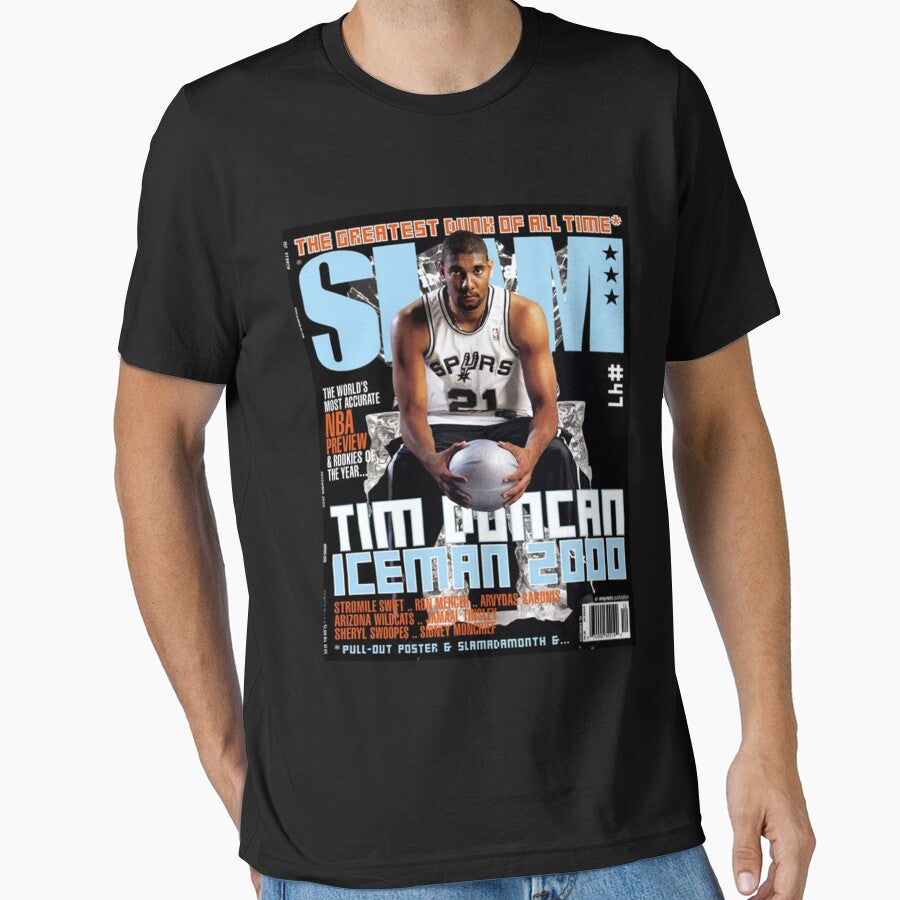 Tim Duncan vintage SLAM by KyraBarrows T-Shirts, Hoodie, Sweatshirt | BlankRebels.com (Image 1)
