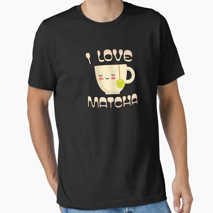 Matcha Love Latte Art - Cute Kawaii Green Tea Aesthetic by buy-on-demand T-Shirts, Hoodie, Sweatshirt (Image 1)