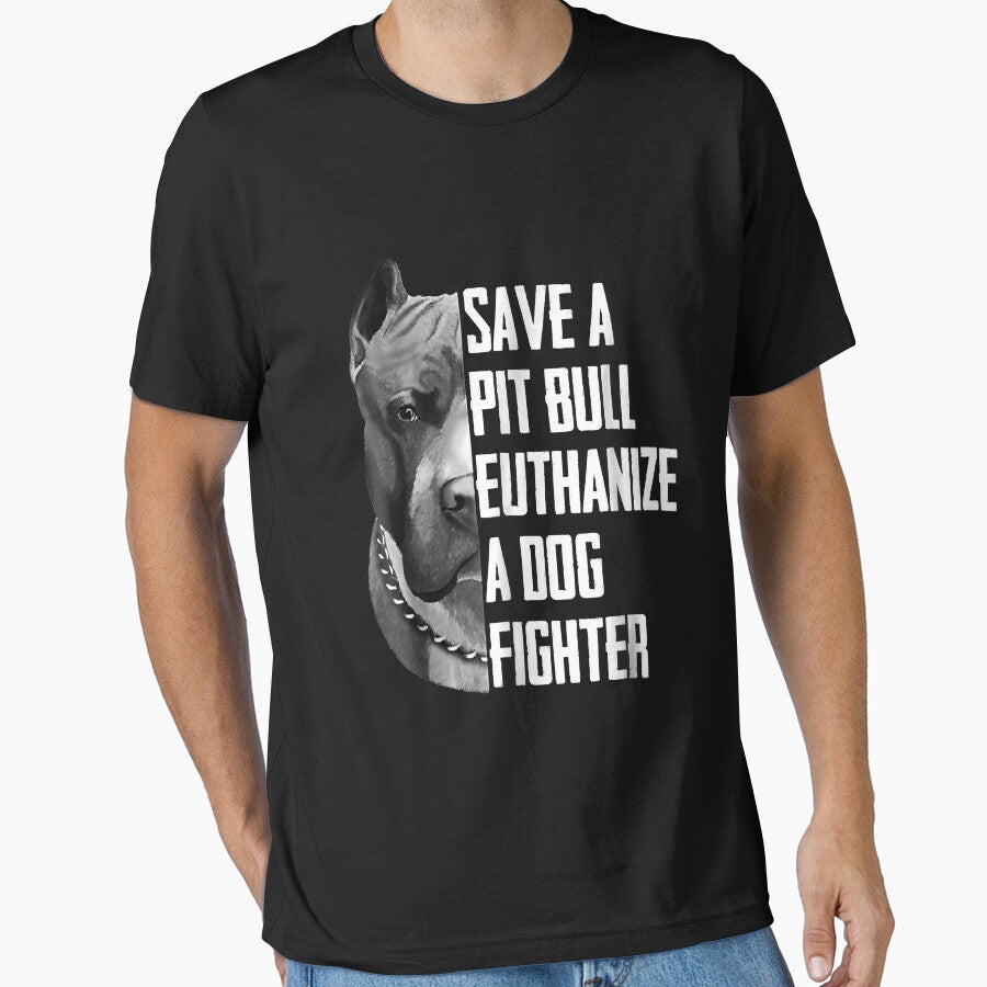 Save A Pitbull Euthanize A Dog Fighter T Shirt for Women Men by doria7fjly Hoodie, Sweatshirt | BlankRebels.com (Image 1)