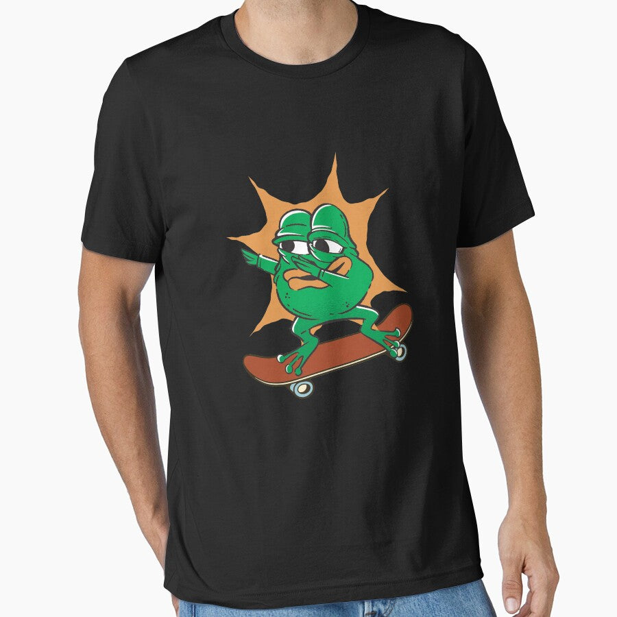 Frog on Skateboard by Coder-T T-Shirts, Hoodie, Sweatshirt | BlankRebels.com (Image 1)