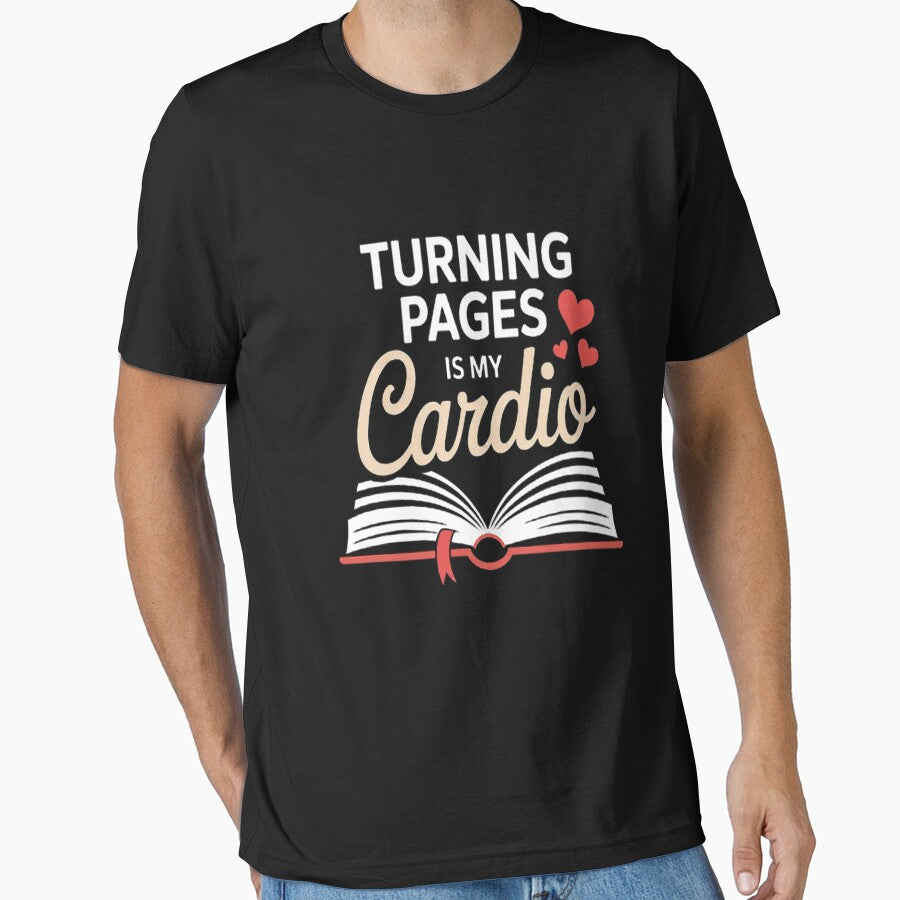 Turning Pages Is My Cardio Reading Book Novelty by MangoFit T-Shirts, Hoodie, Sweatshirt | BlankRebels.com (Image 1)