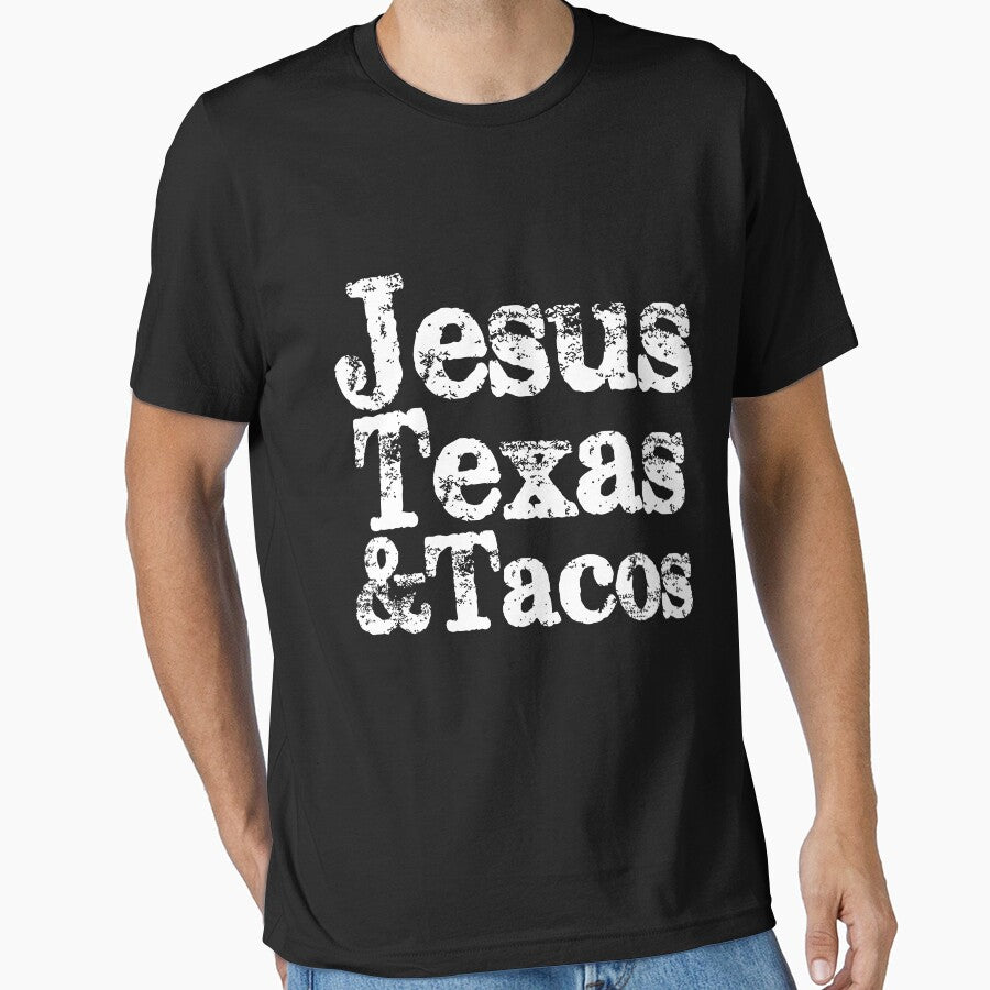 Jesus Texas And Tacos Taco Funny Saying Foodie Mom And Dad by Akmloza T-Shirts, Hoodie, Sweatshirt (Image 1)