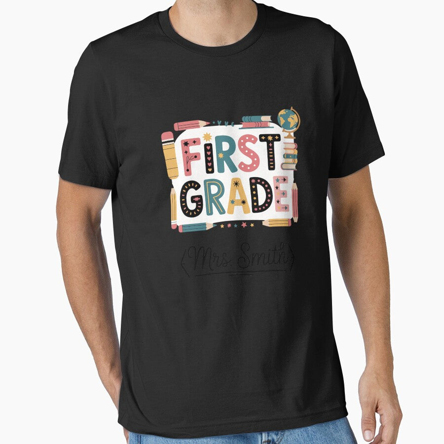 First Grade Teacher by angolinnArt T-Shirts, Hoodie, Sweatshirt | BlankRebels.com (Image 1)