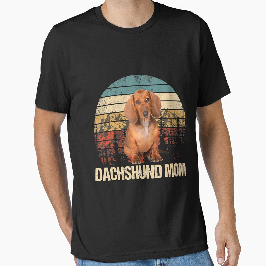 Vintage Dachshund Mom Funny Dog Lover by HenningMadsen T-Shirts, Hoodie, Sweatshirt | BlankRebels.com (Image 1)