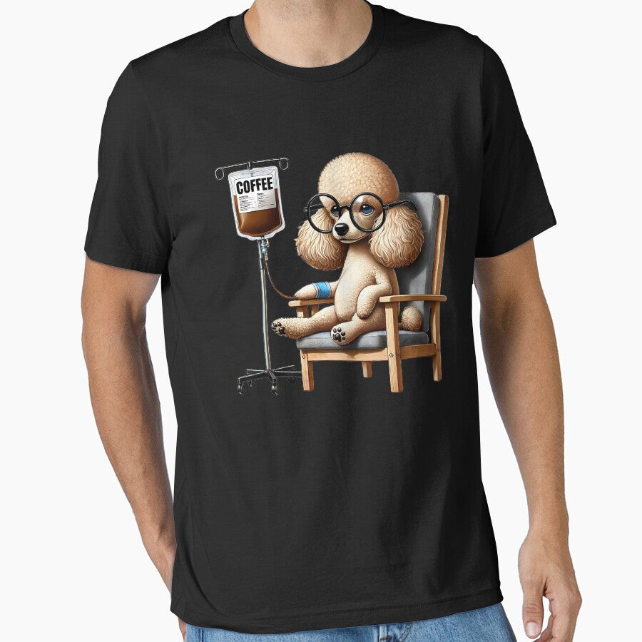 Funny Poodle Coffee Drink Dog Lover by Kimberley King Art  King Art T-Shirts, Hoodie, Sweatshirt | BlankRebels.com (Image 1)