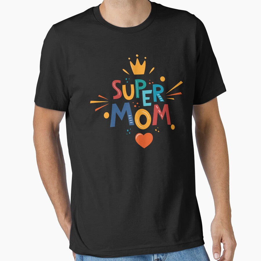 Super Mom Womens Best Mom Ever, Mama Funny Mommy, for Mothers Day, Happy Mothers Day 2022 by EyanShop T-Shirts,... (Image 1)