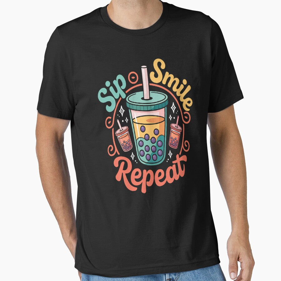 Boba Tea Sip, Smile Repeat, Bubble tea fans by Lucaseinar T-Shirts, Hoodie, Sweatshirt | BlankRebels.com (Image 1)