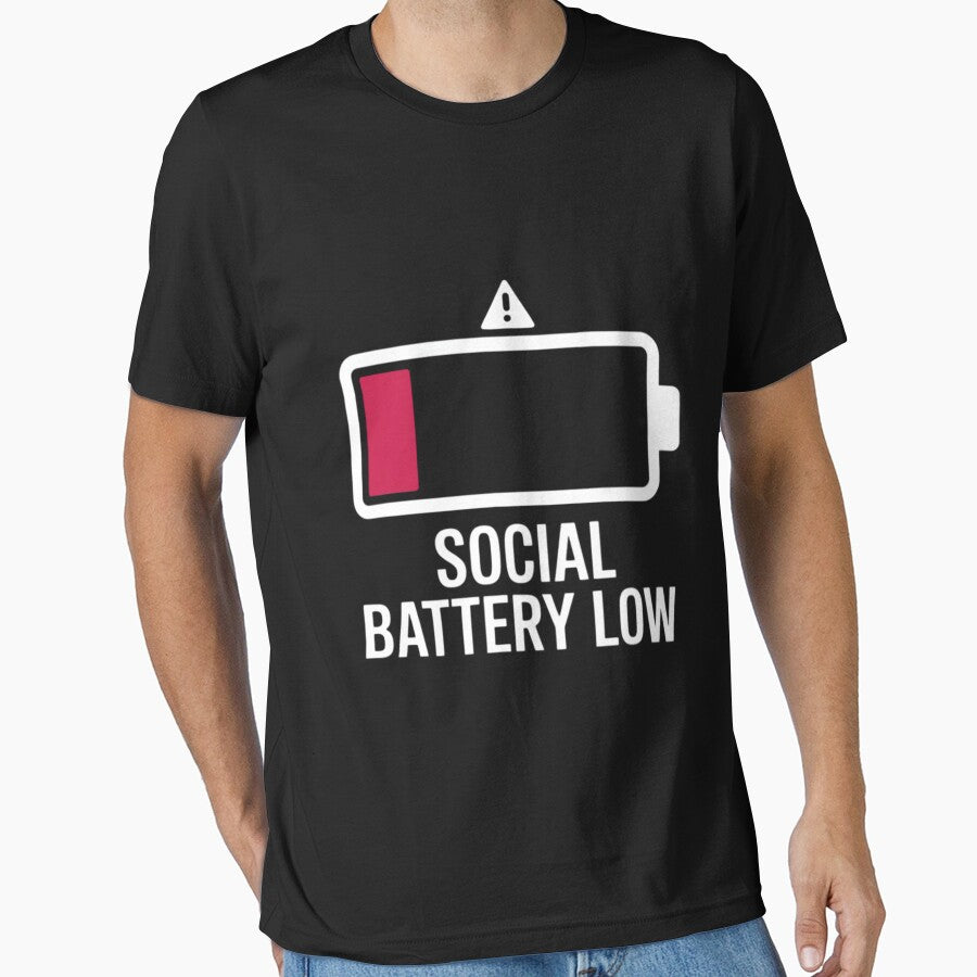 Social battery low anti-social introvert by Viepenny T-Shirts, Hoodie, Sweatshirt | BlankRebels.com (Image 1)