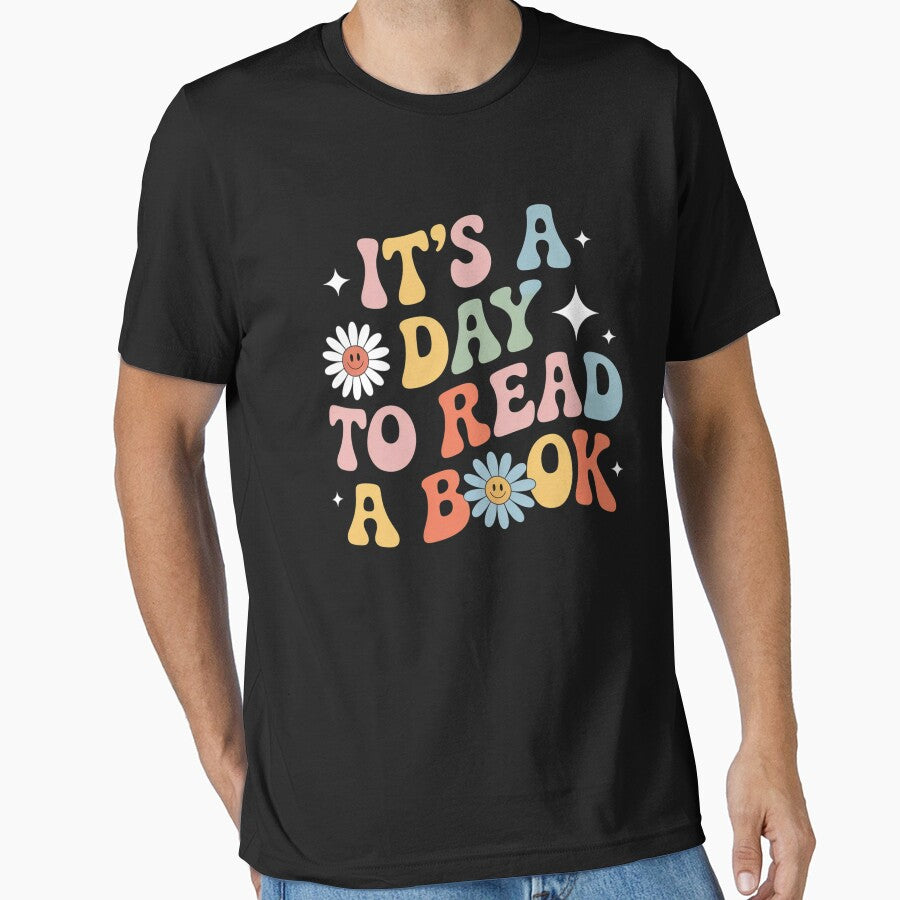 It'S A Good Day To Read A Book Groovy by RayhendersonArt T-Shirts, Hoodie, Sweatshirt | BlankRebels.com (Image 1)