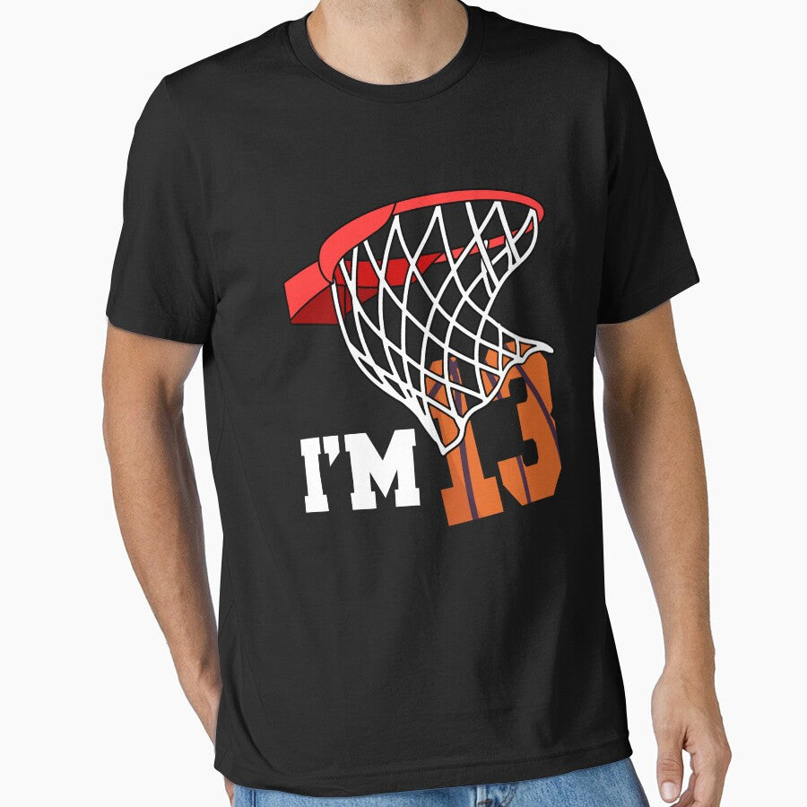 I'm 13 Basketball 13th birthday basketball player by Ibu83 T-Shirts, Hoodie, Sweatshirt | BlankRebels.com (Image 1)