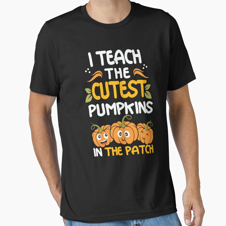 I Teach The Cutest Pumpkins In The Patch Funny Halloween Pre K by DNW-art T-Shirts, Hoodie, Sweatshirt (Image 1)