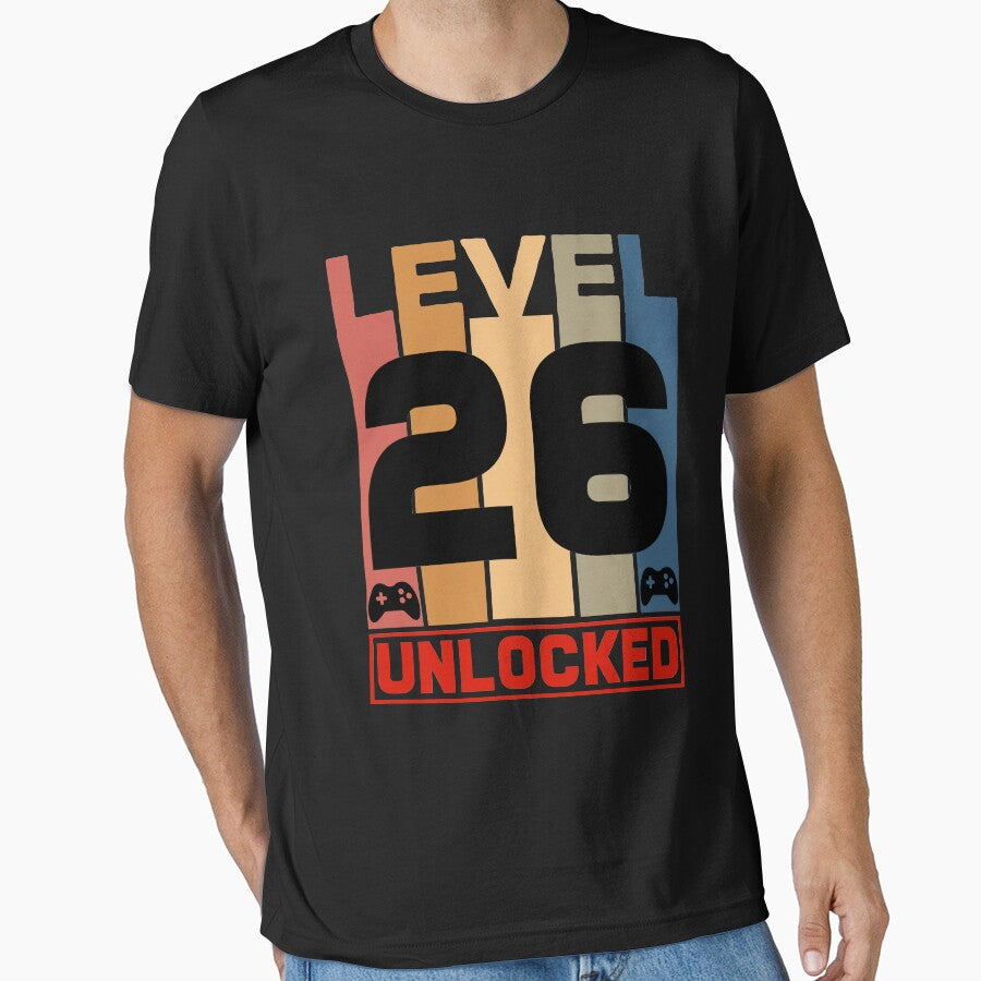 Level 26 Unlocked - Born in 1995 Gaming - 26th Birthday Anniversary Video Game Fathers Day Christmas... (Image 1)