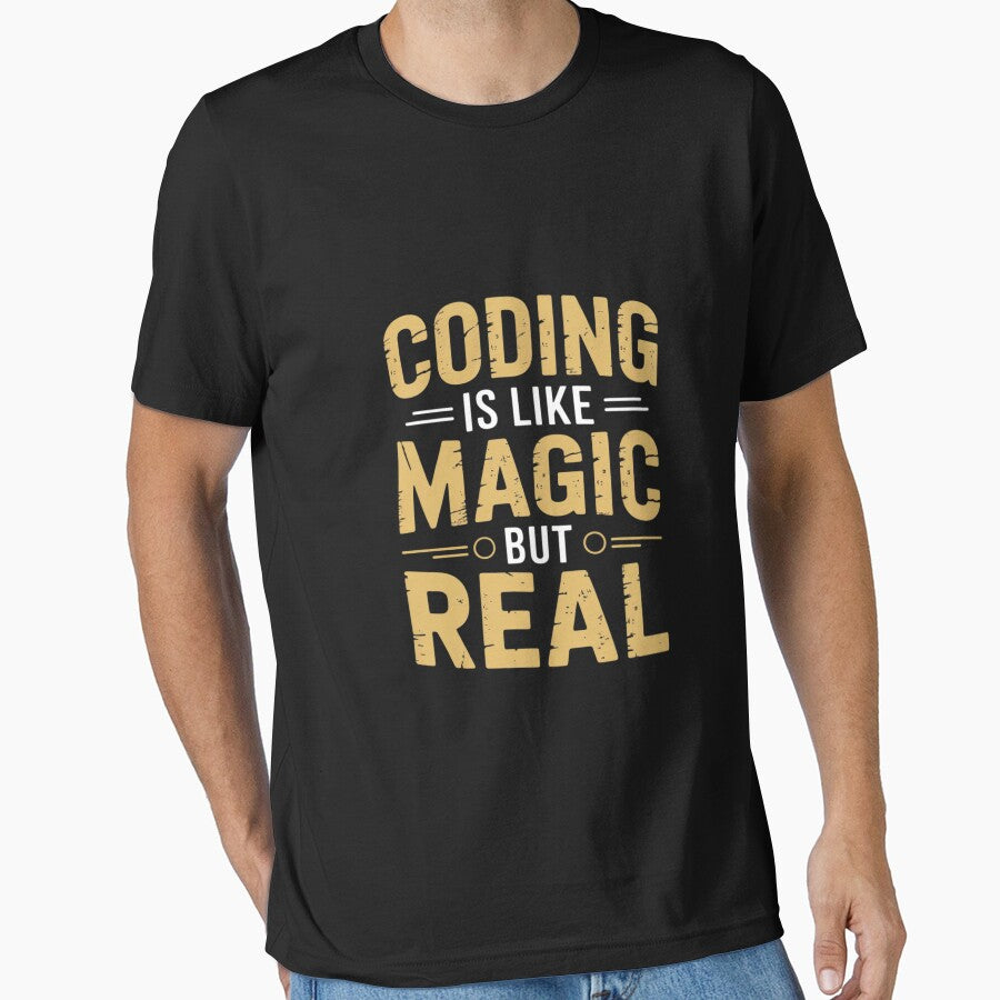 Coding Is Like Magic But Real Computer Programming Coder by margaridroso T-Shirts, Hoodie, Sweatshirt (Image 1)