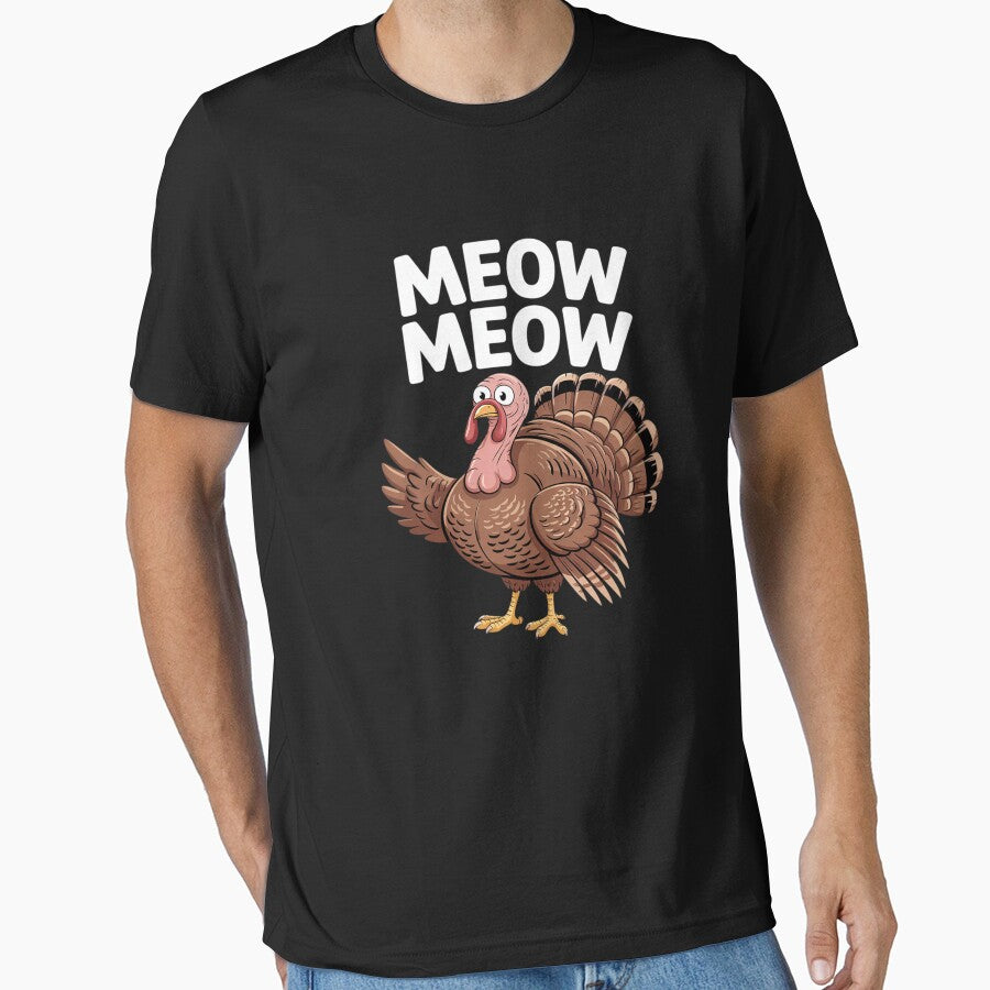 Thanksgiving Turkey Cat Meow Men Women Thanksgiving by angolinnArt T-Shirts, Hoodie, Sweatshirt | BlankRebels.com (Image 1)