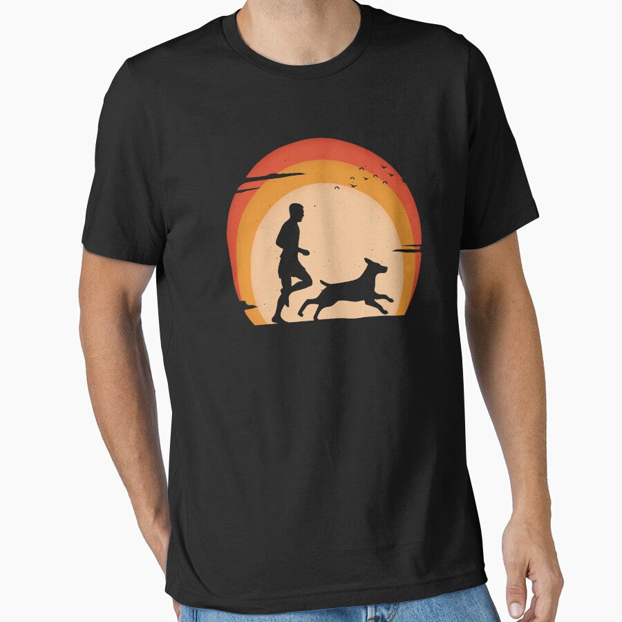 Vintage Runner Sunset by SHIRTOVERLORD T-Shirts, Hoodie, Sweatshirt | BlankRebels.com (Image 1)