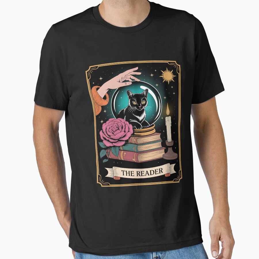 Tarot Card Reader Fortune Cat Crystal by Libbysharts T-Shirts, Hoodie, Sweatshirt | BlankRebels.com (Image 1)
