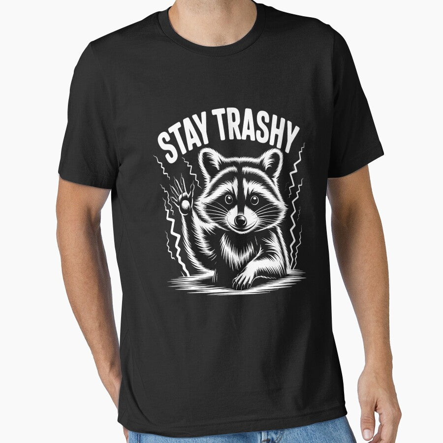 Stay Trashy Raccoon Meme Team Trash Panda by orlodrake T-Shirts, Hoodie, Sweatshirt | BlankRebels.com (Image 1)