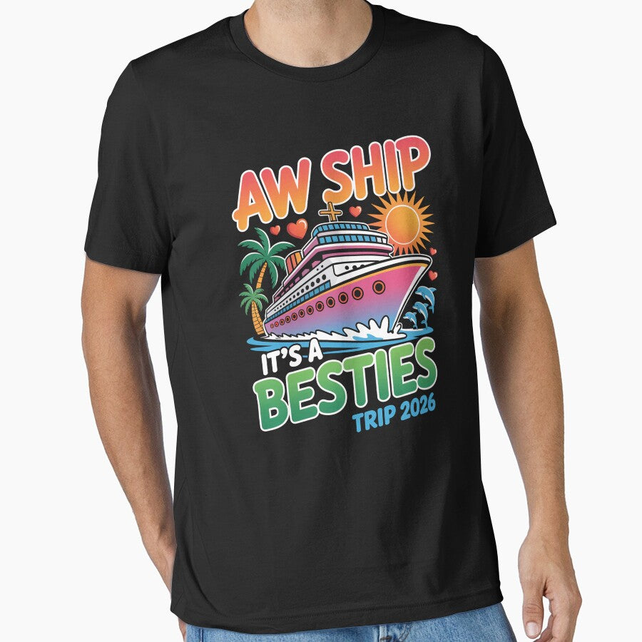 Bestie Trip 2026 Travel Matching Cruise Vacation by johnertullio T-Shirts, Hoodie, Sweatshirt | BlankRebels.com (Image 1)