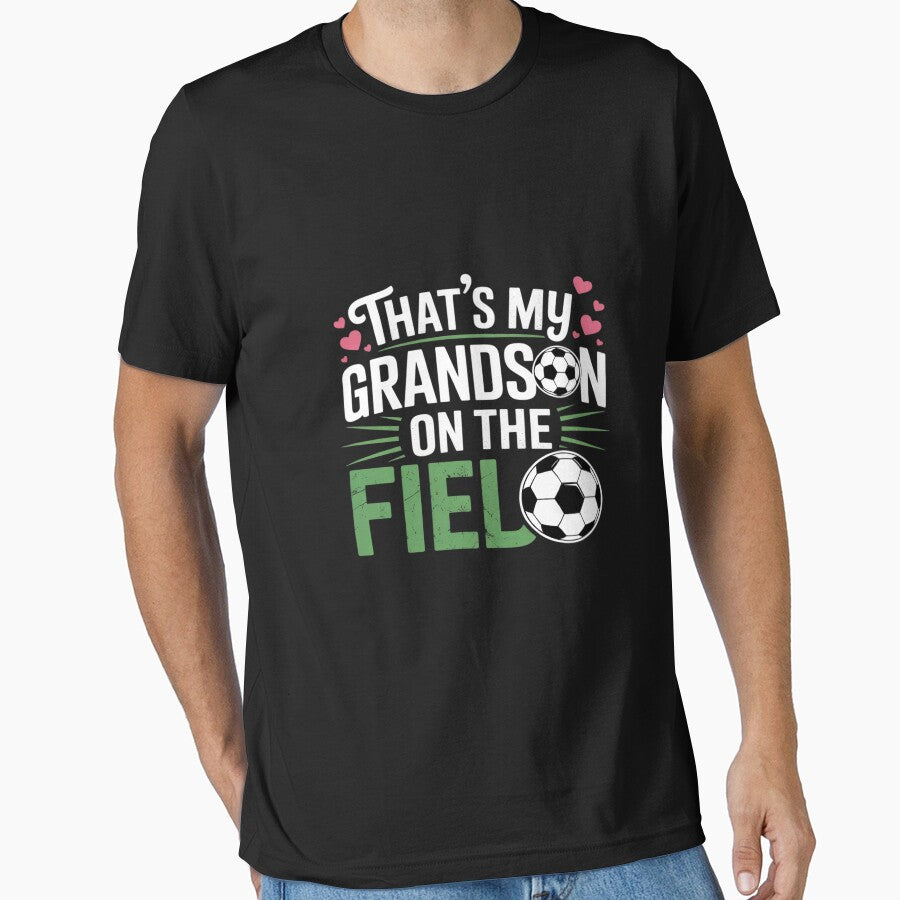 That's My Grandson on the Field Proud Soccer Grandma Mothers by BlackStars3Neon