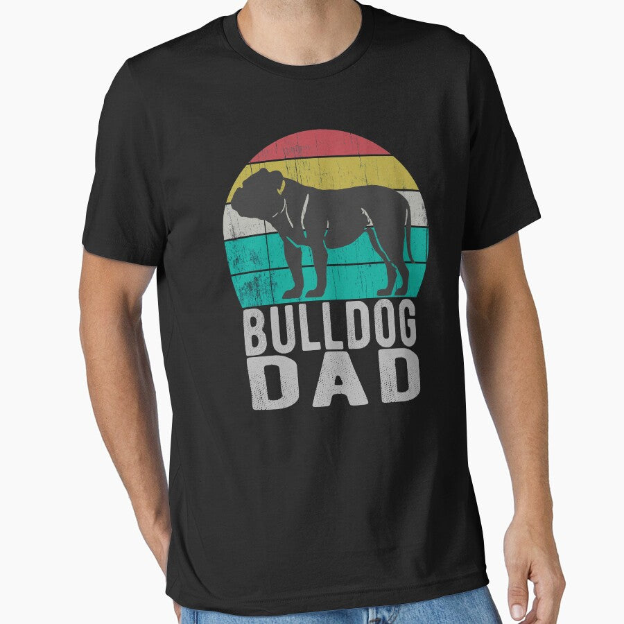Vintage Bulldog Dad Retro Dog Animal Owner by UrbanHype T-Shirts, Hoodie, Sweatshirt | BlankRebels.com (Image 1)