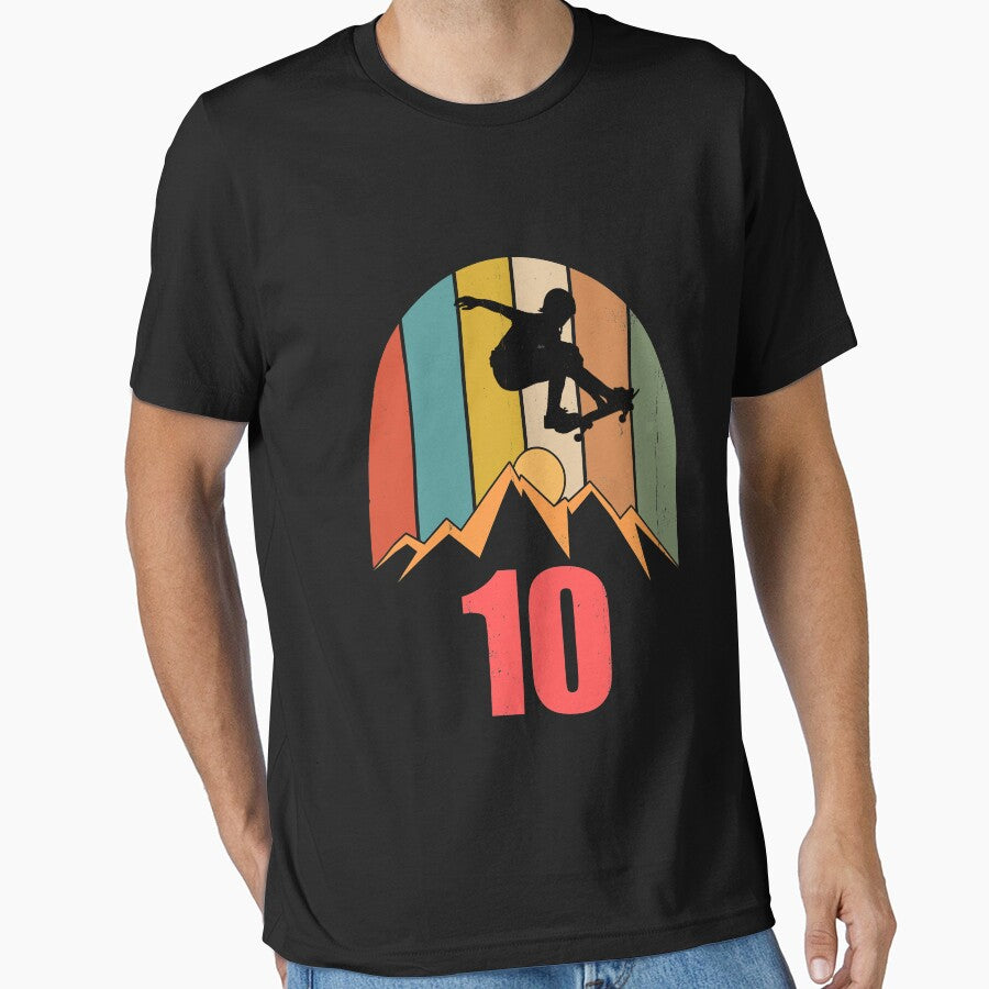 10th Birthday Skateboard Boy Longboarder by Ibu83 T-Shirts, Hoodie, Sweatshirt | BlankRebels.com (Image 1)