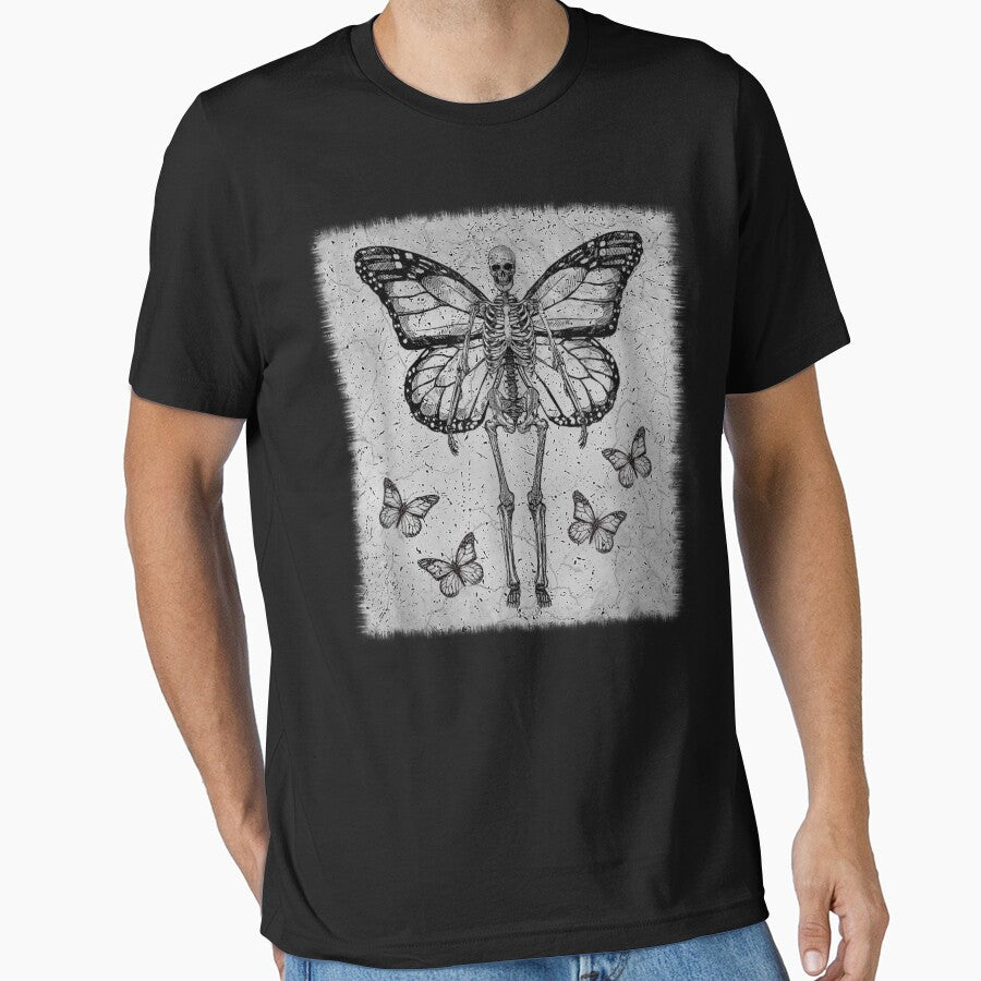 Skeleton Fairy Grunge Fairycore Aesthetic Goth Gothic by ErnestHParker T-Shirts, Hoodie, Sweatshirt (Image 1)
