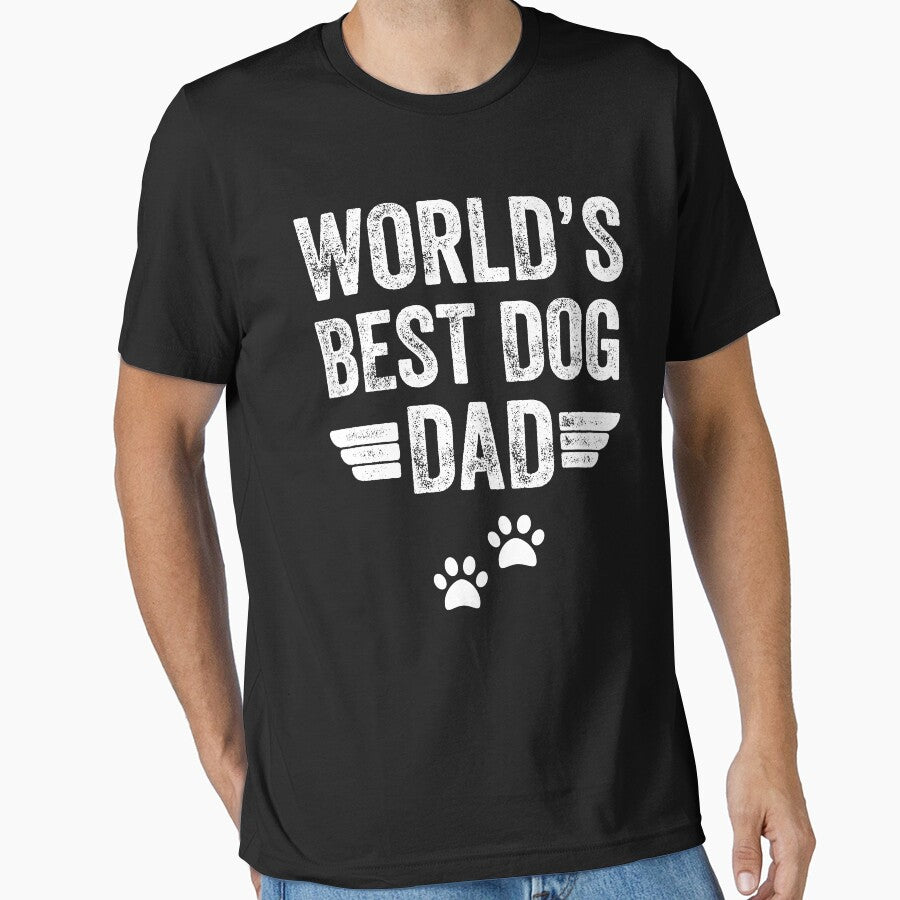 World's best dog dad by Captain Mood T-Shirts, Hoodie, Sweatshirt | BlankRebels.com (Image 1)