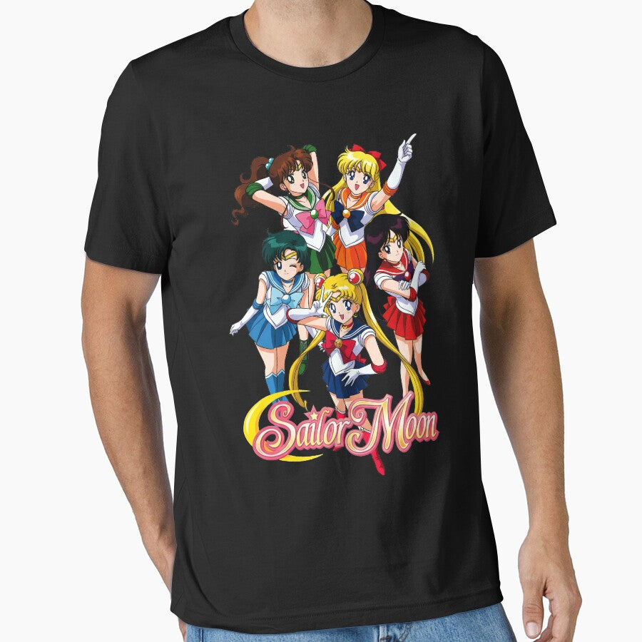 Sailor Moon and Guardians Anime Group Art by bakercolli T-Shirts, Hoodie, Sweatshirt | BlankRebels.com (Image 1)