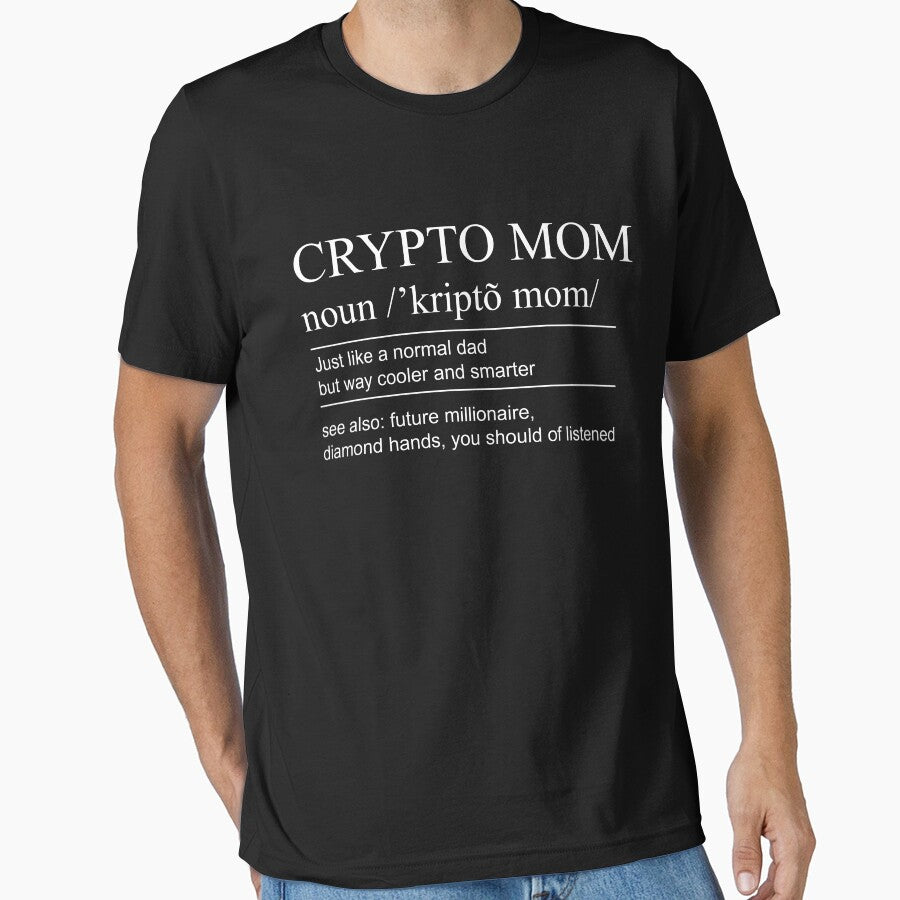 Crypto Mom Cryptocurrency Mom Dictionary Definition by MasterKlaw T-Shirts, Hoodie, Sweatshirt | BlankRebels.com (Image 1)