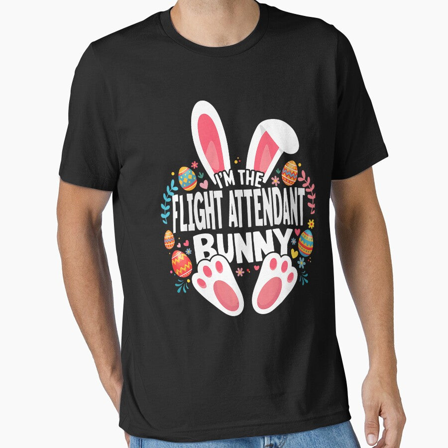 I'm The Flight Attendant Bunny Matching Easter Family by FrankIsabel T-Shirts, Hoodie, Sweatshirt | BlankRebels.com (Image 1)