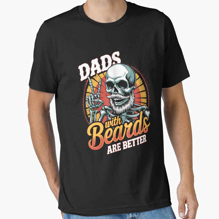 Dads With Beard Are Better , Dad Life by vintagearttee T-Shirts, Hoodie, Sweatshirt | BlankRebels.com (Image 1)