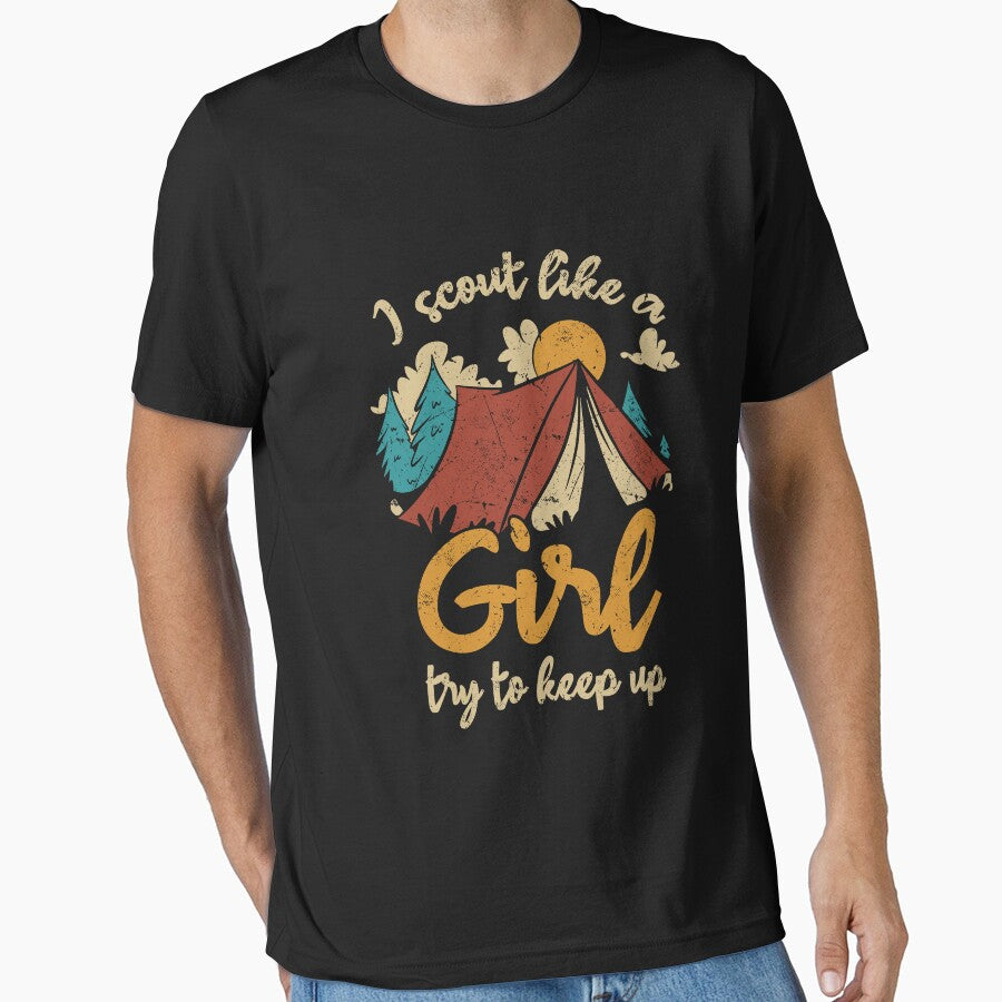 I Scout Like a Girl - Camping Hiking by Ibu83 T-Shirts, Hoodie, Sweatshirt | BlankRebels.com (Image 1)