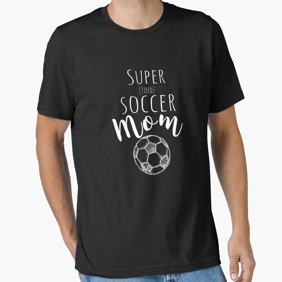 Top Fun Super Tired Soccer Mom Gift Design by LGamble12345