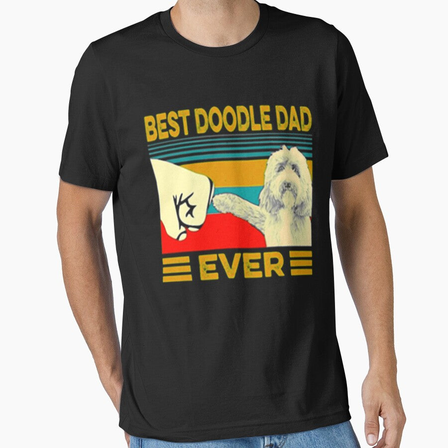 Vintage best Doodle dad ever T-shirt by RithaMatch