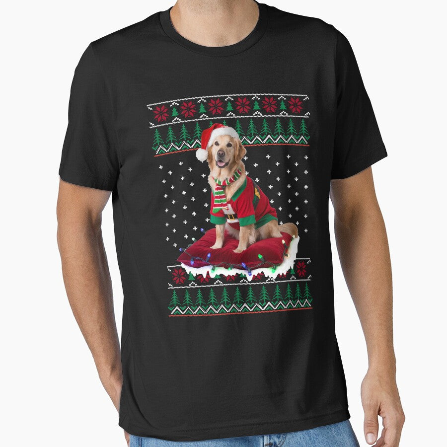 Golden Retriever Holiday Christmas Ugly Xmas by AlexanderD14 T-Shirts, Hoodie, Sweatshirt | BlankRebels.com (Image 1)