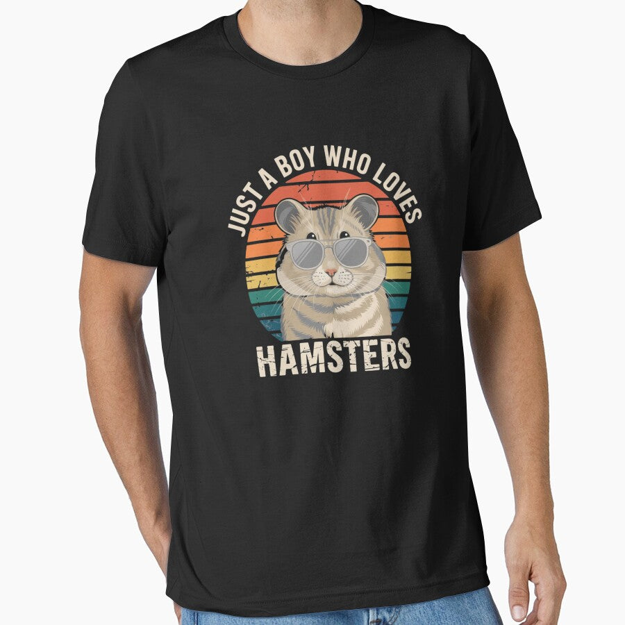 Just A Boy Who Loves Hamsters Pet Owner Gift by CORJIDOG-ART T-Shirts, Hoodie, Sweatshirt | BlankRebels.com (Image 1)