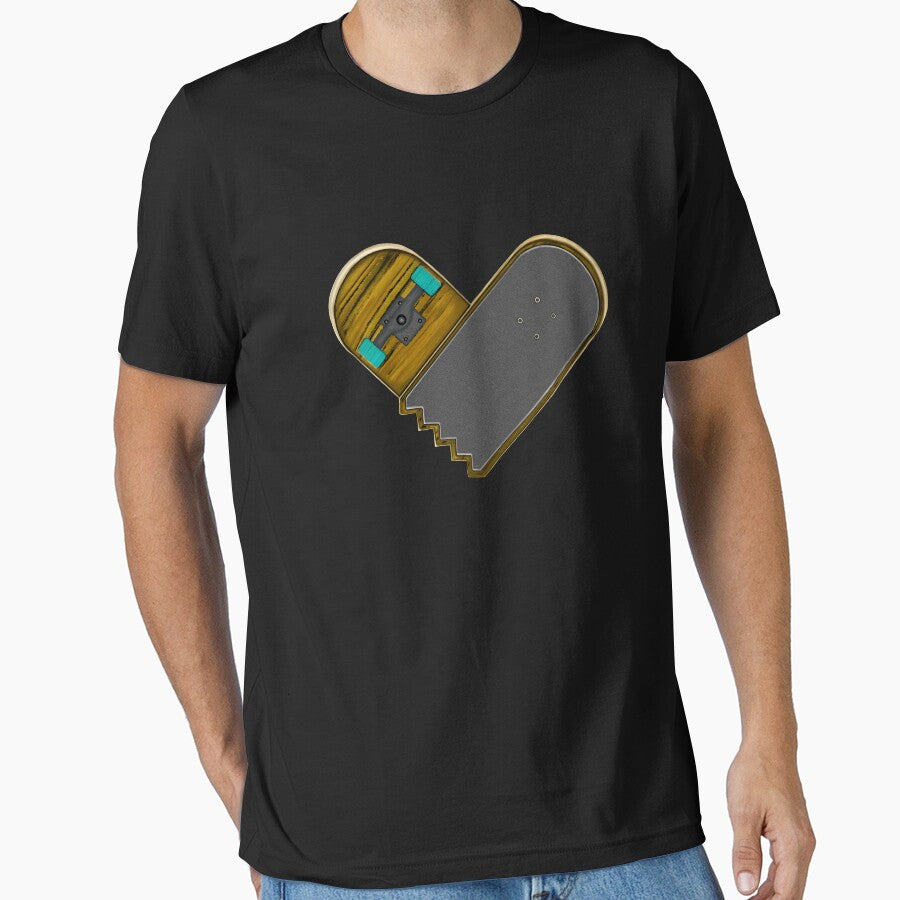 broken skateboard heart by Lighvision T-Shirts, Hoodie, Sweatshirt | BlankRebels.com (Image 1)