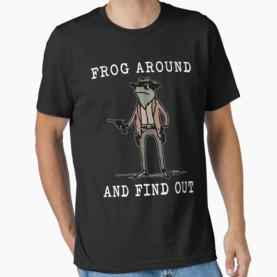 Frog Around And Find Out Cowboy Frog Vintage by Torionrad T-Shirts, Hoodie, Sweatshirt | BlankRebels.com (Image 1)