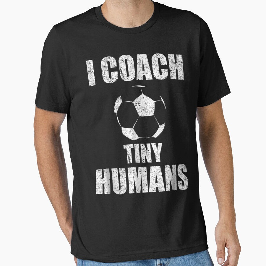 I Coach Tiny Humans Soccer Sport Teacher Distressed by MartinStudio
