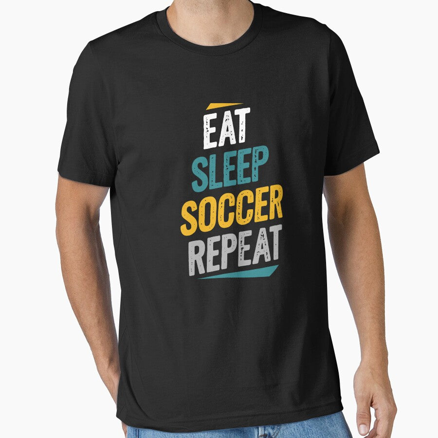 Eat Sleep Soccer Repeat Soccer Fans by Go-Fun