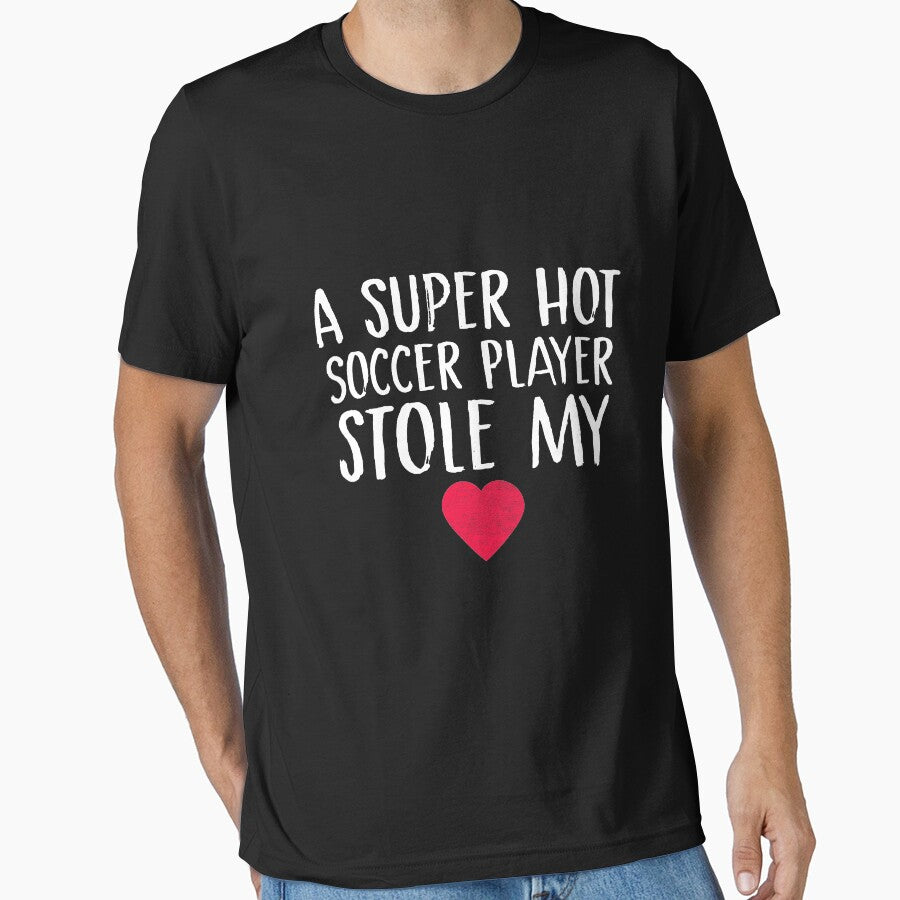 A Super Hot Soccer Player Stole My Heart Soccer Wife Soccer Girlfriend Soccer Player Valentine's Day Couples Fiance by Akmloza
