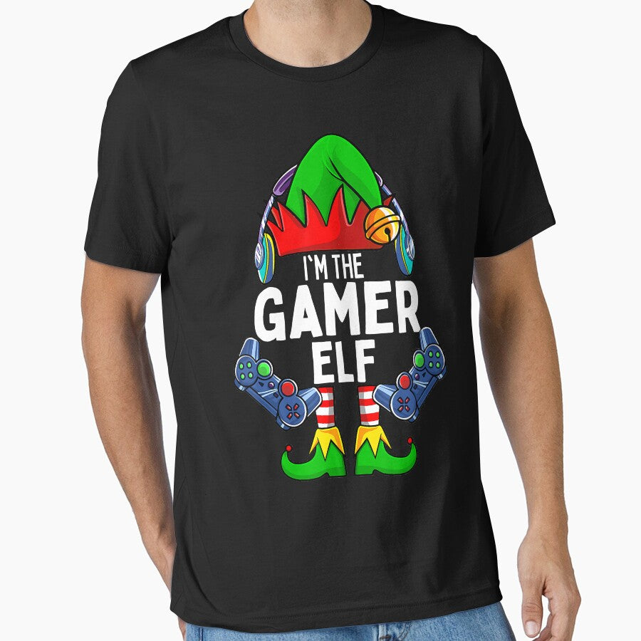 Gamer Elf Matching Family Christmas by BrandyBare T-Shirts, Hoodie, Sweatshirt | BlankRebels.com (Image 1)