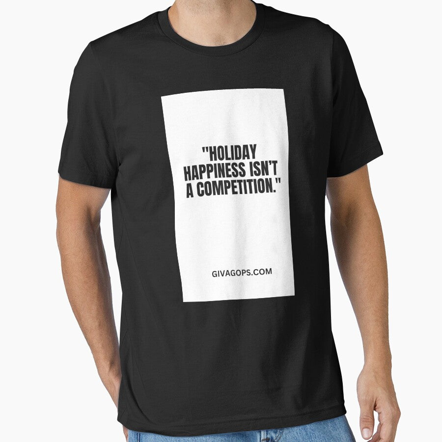"Holiday happiness isn’t a competition." by CUTESTUFFnow T-Shirts, Hoodie, Sweatshirt | BlankRebels.com (Image 1)