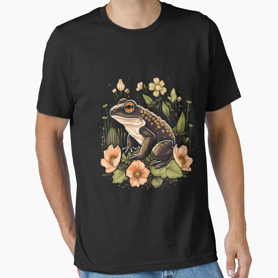 Cottagecore Frog Playing Banjo by anass002 T-Shirts, Hoodie, Sweatshirt | BlankRebels.com (Image 1)