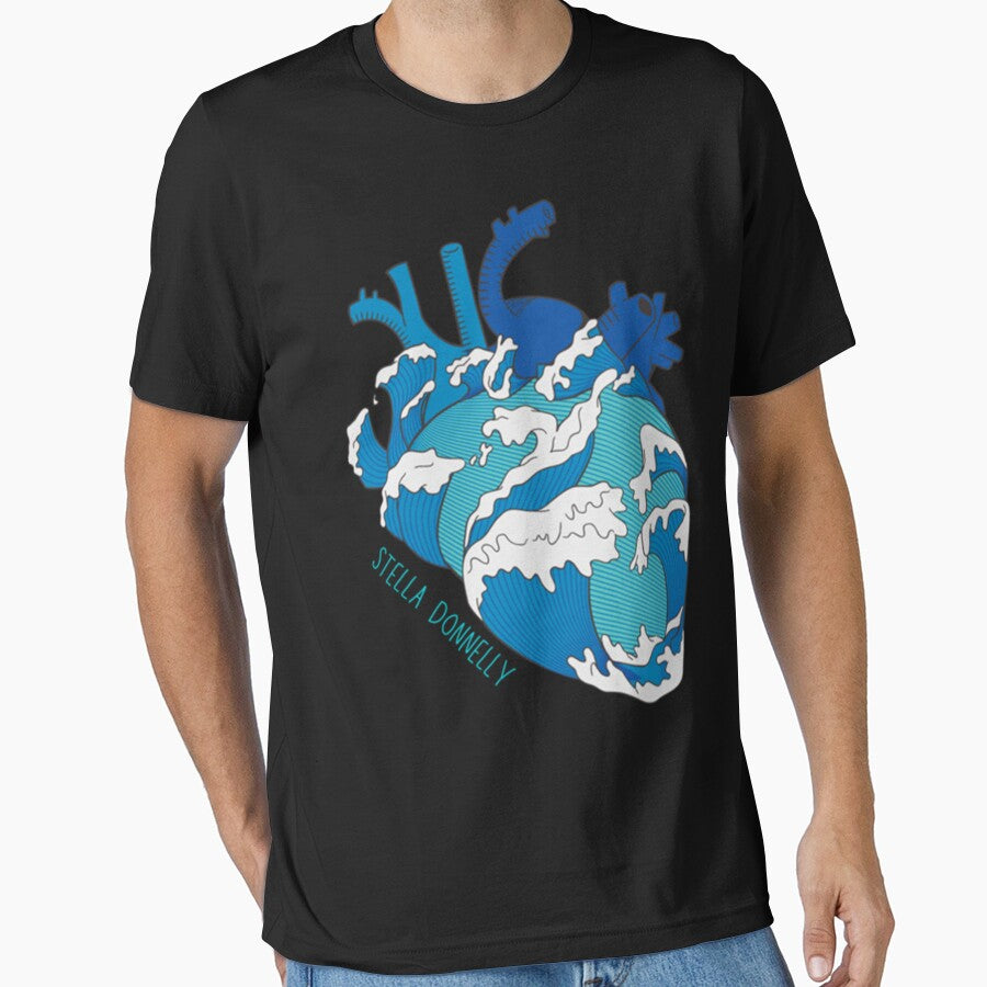 Stella Donnelly  - Ocean Heart Logo Classic T-Shirt by LeaPommer Hoodie, Sweatshirt | BlankRebels.com (Image 1)