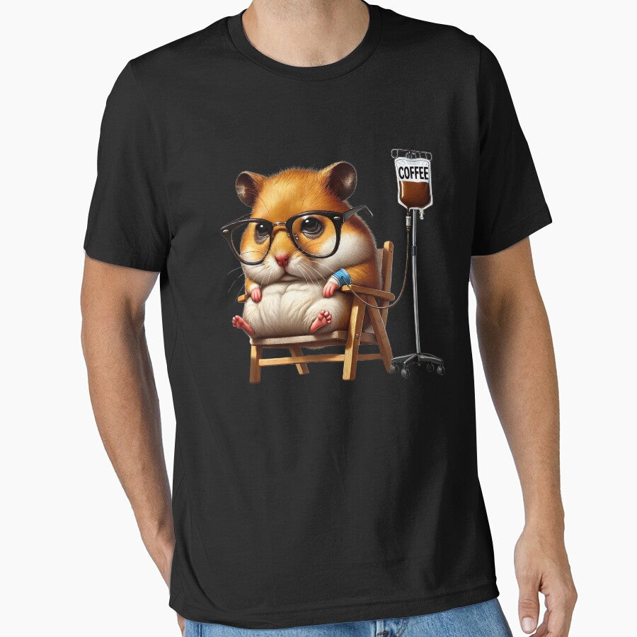 Funny Hamster IV Coffee Drink Animal Lover by Kimberley King Art  King Art T-Shirts, Hoodie, Sweatshirt (Image 1)