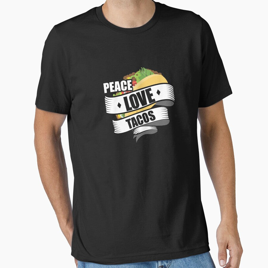 Cute & Funny Peace Love Tacos by perfectpresents T-Shirts, Hoodie, Sweatshirt | BlankRebels.com (Image 1)