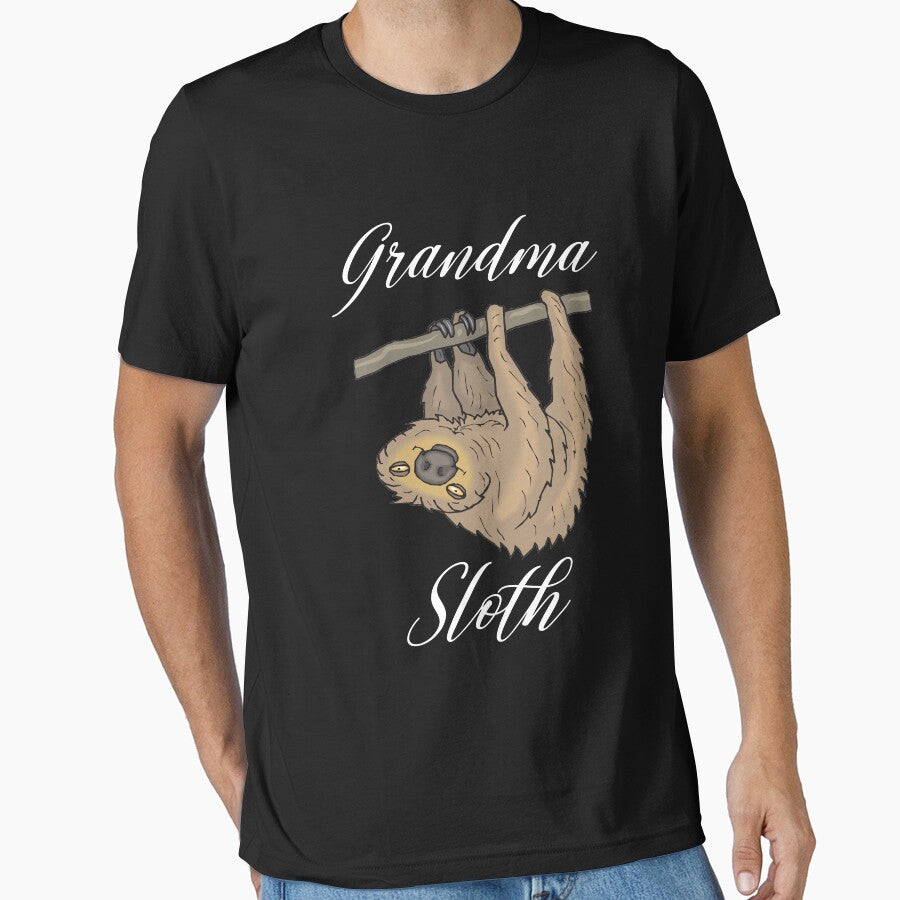 Grandma Sloth Matching Family Cute Gift Mother's Day T-Shirt by Trendy Shirt